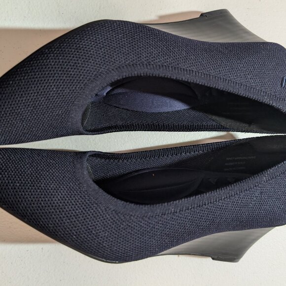 VIVAIA Aria Wedge Pointed Toe Shoes – Dark blue / Navy– Size 36 (US 6) NWOT - Picture 3 of 4